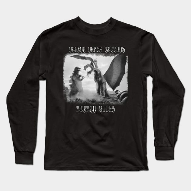 Calico Kaiju tee Long Sleeve T-Shirt by Calico Chris Tattoo